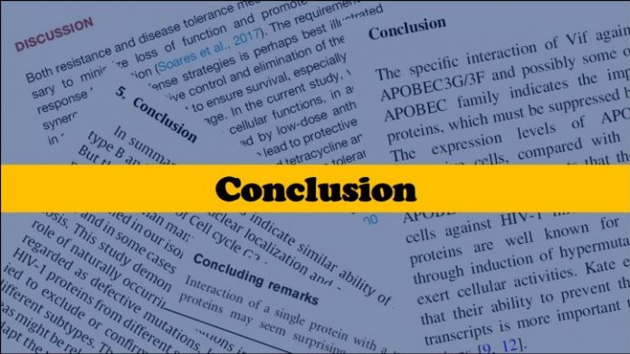 How to write a conclusion?
